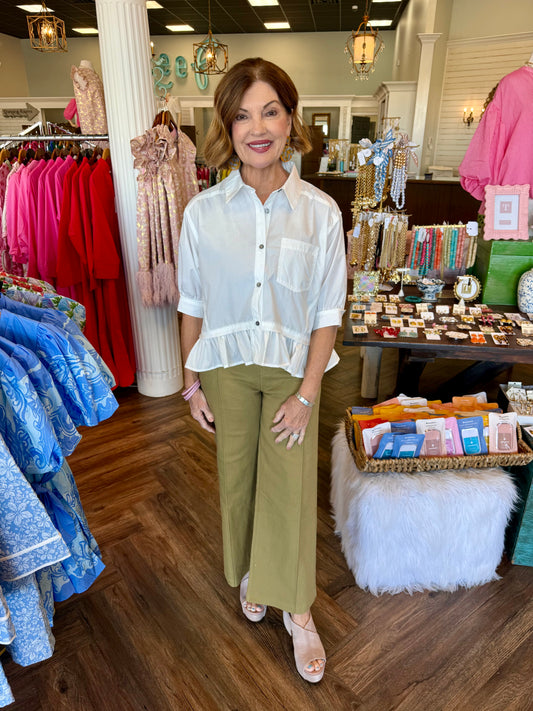 Emma White Blouse