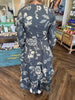 Tiered Charcoal Midi Dress