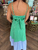 Blue And Green Striped Maxi