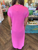 Candace Cotton Midi Dress: Pink