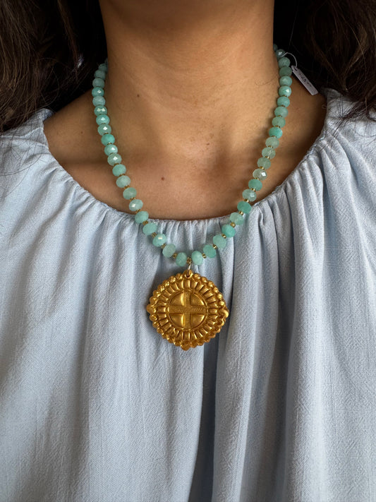 Mint Hidden Truth Necklace: Annette Cross