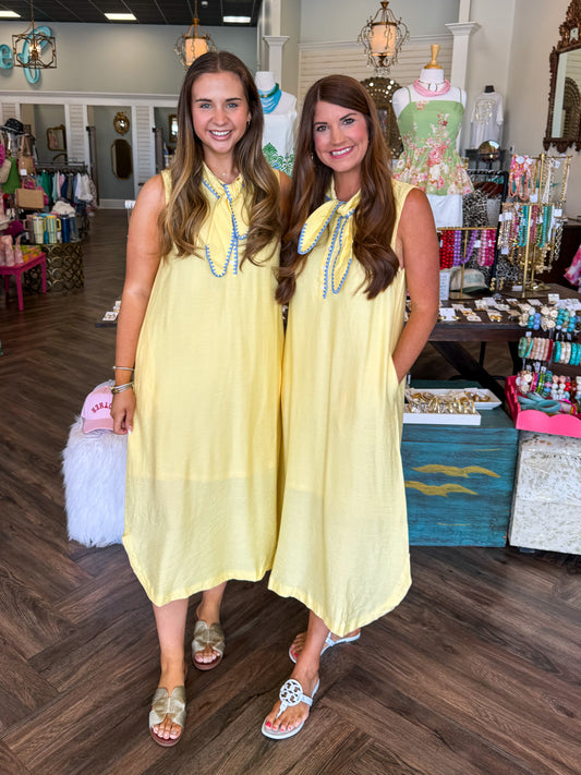 Blue Stitch Lemon Dress
