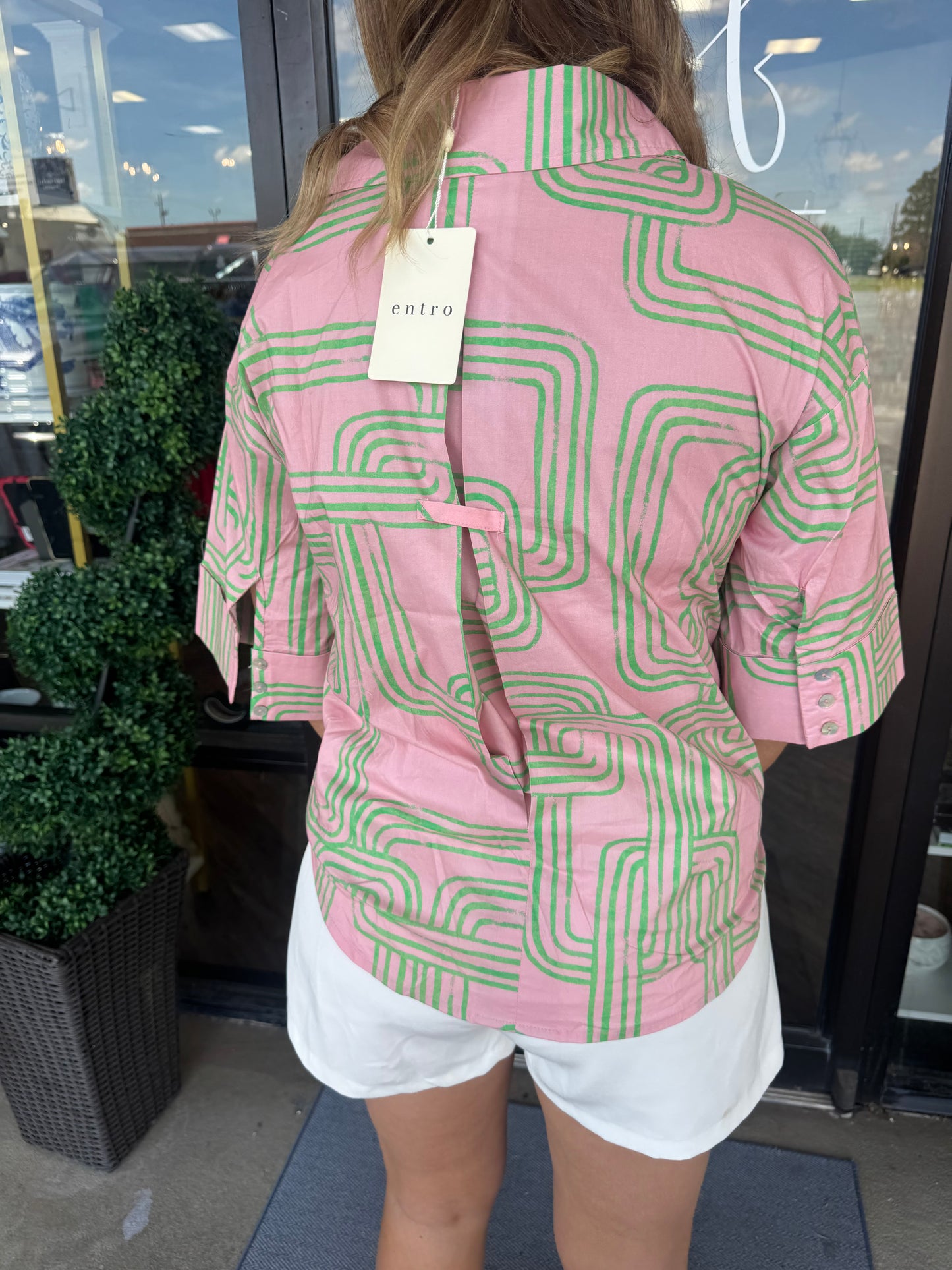 Sweet Swirls Top: Pink