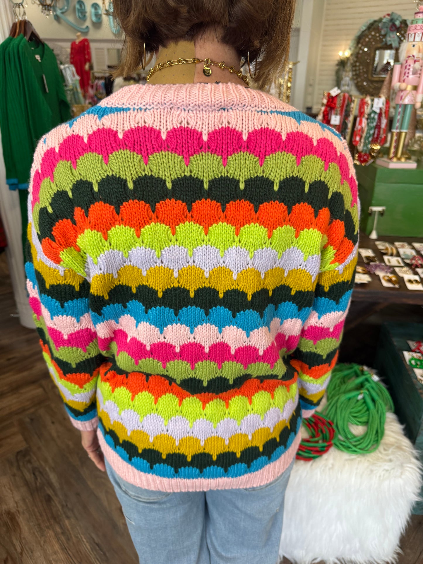 Caroline Multicolor Design Sweater