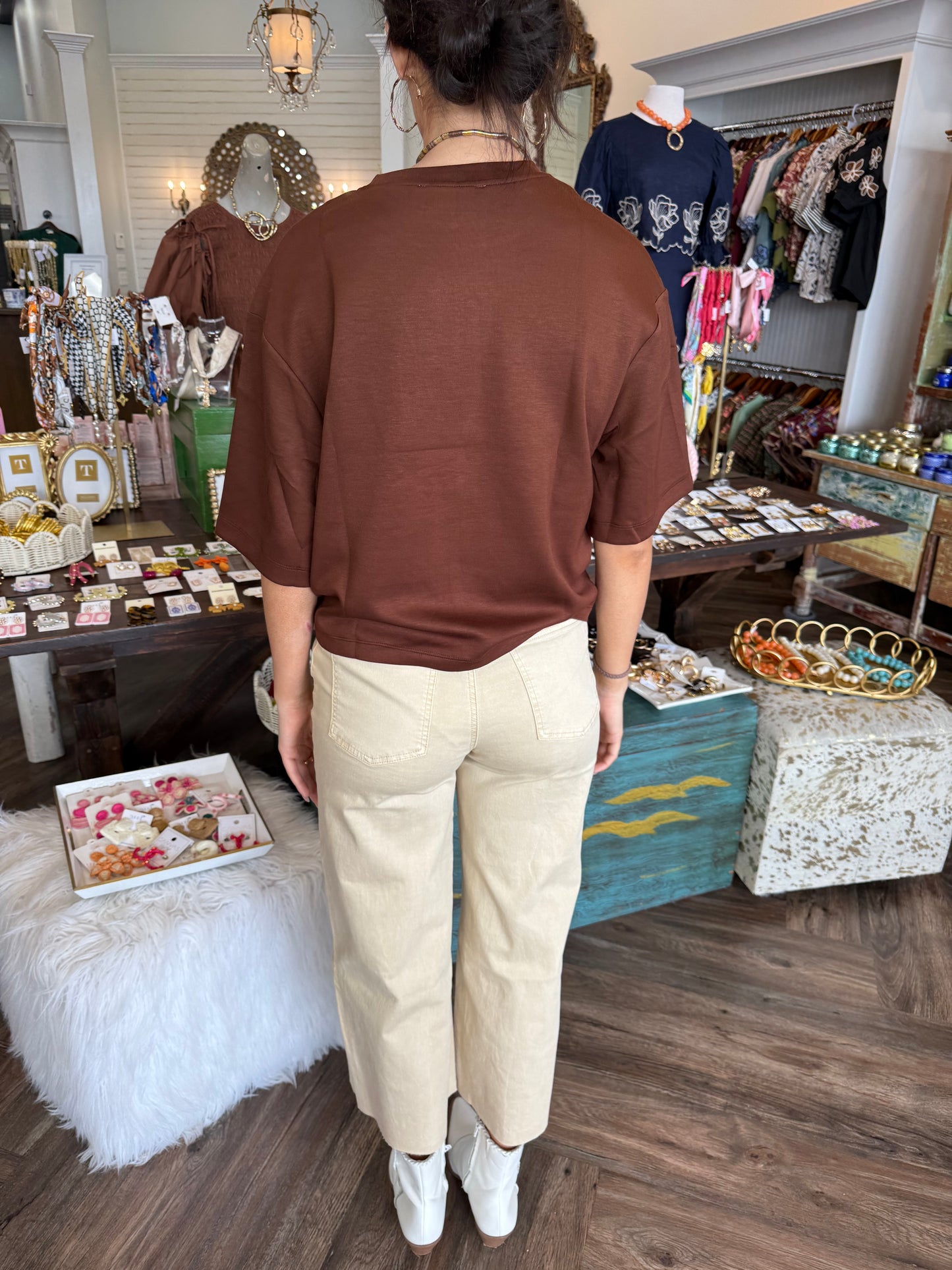 Soft Buttery Top: Dk Brown