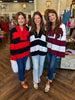 Varsity Quarter Zip: Red/Black
