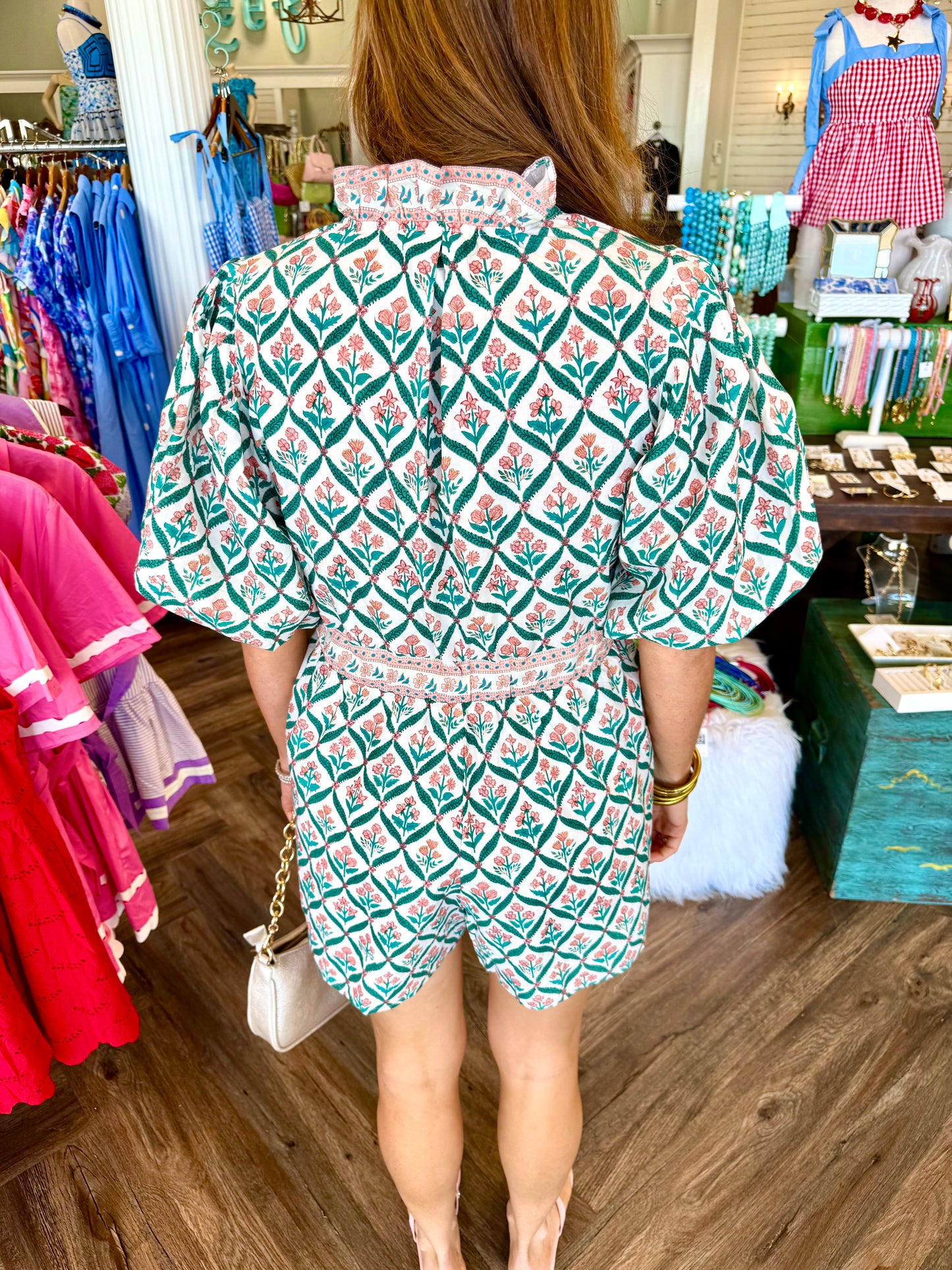 Alden Hilly Green Romper