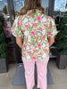 Pink and Green Azalea Top
