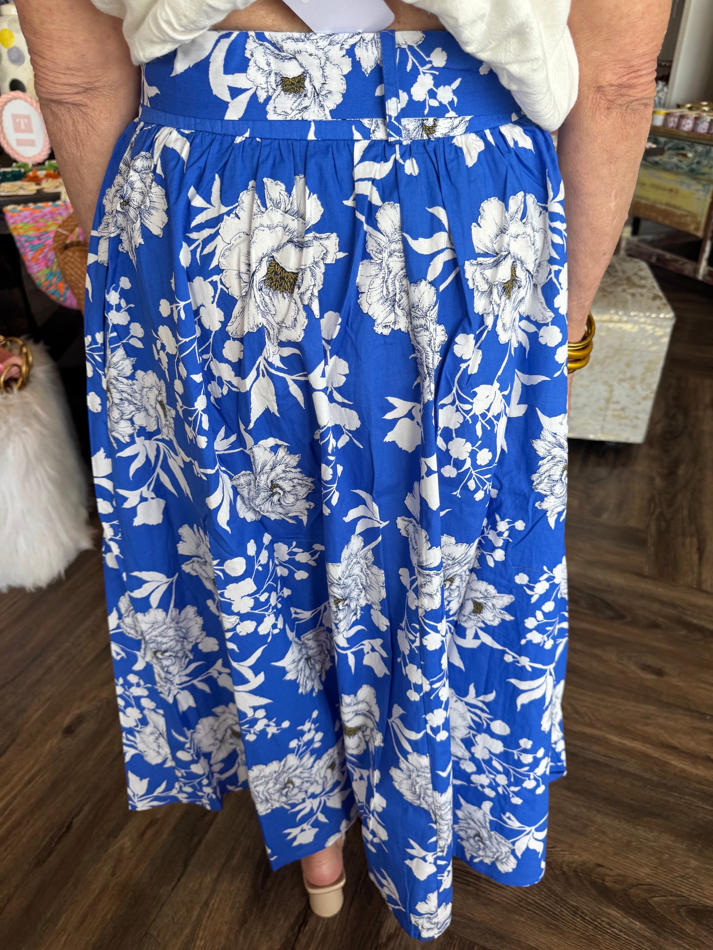 Royal Poplin Skirt