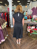 Classic Black Midi Dress