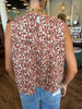 Maroon Cheeta Mix- Top