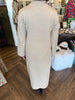Solid Mockneck Midi Dress: Sand