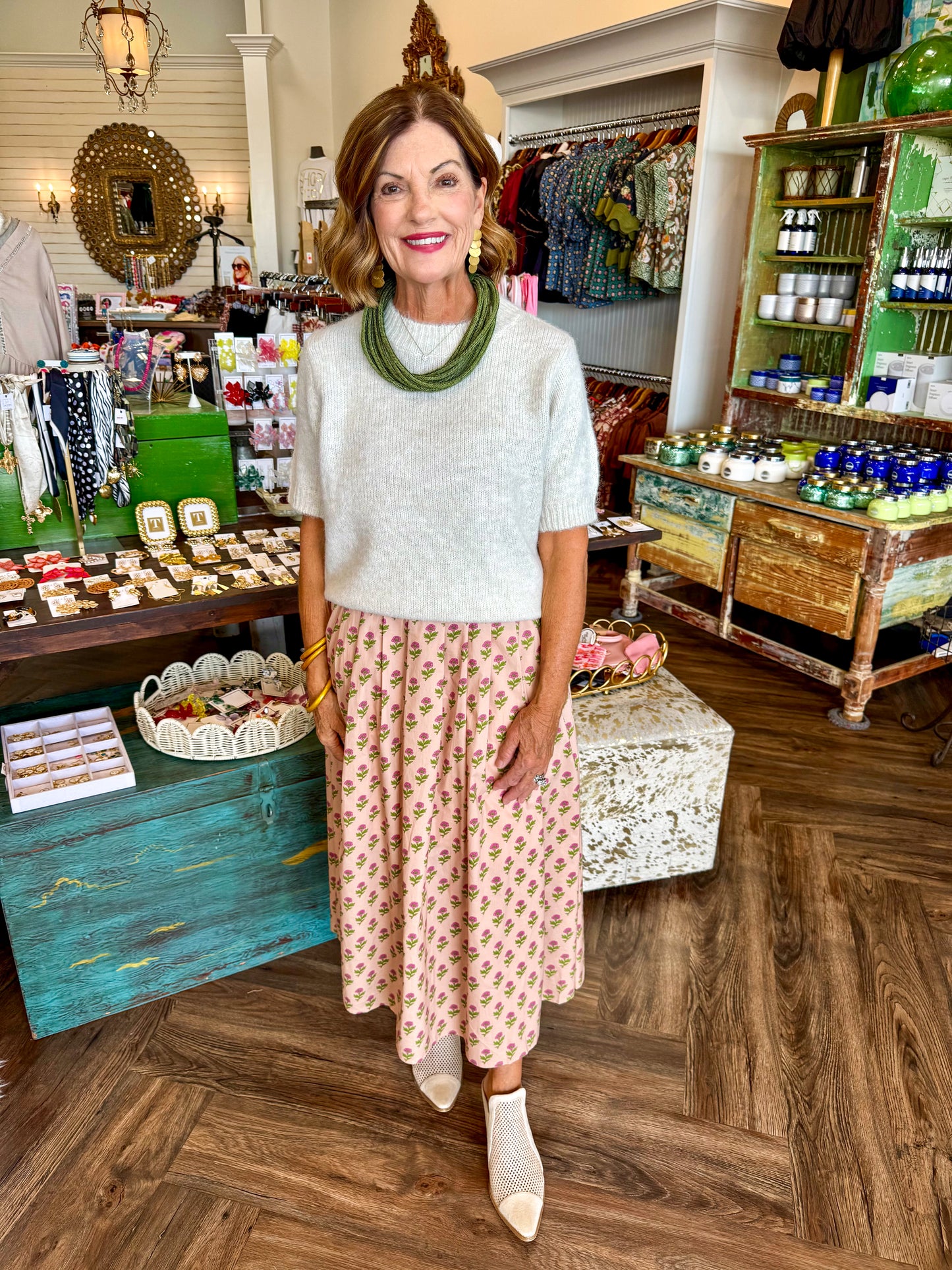 Zinnia Floral Maxi Skirt