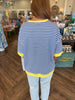 Effortless Stripe Top: Royal