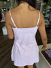 Gingham Romper Dress: Pink