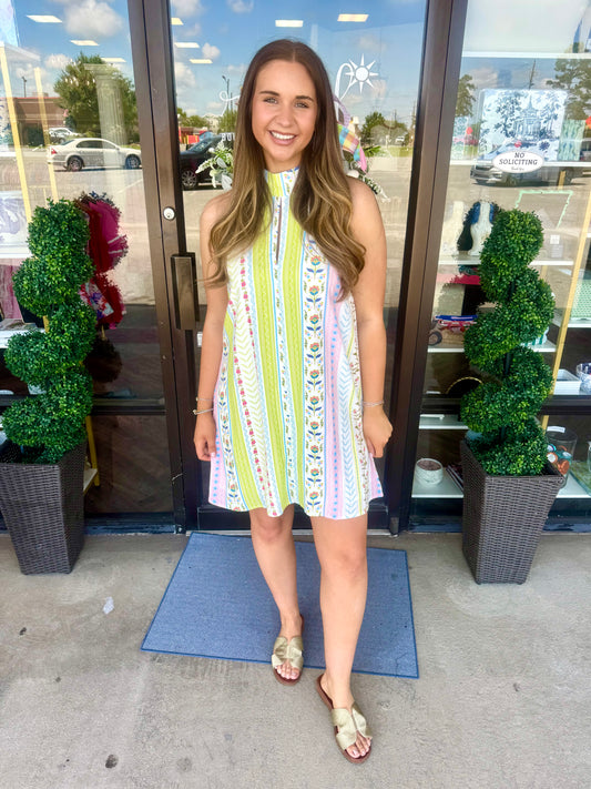 Halter Garden Party Dress