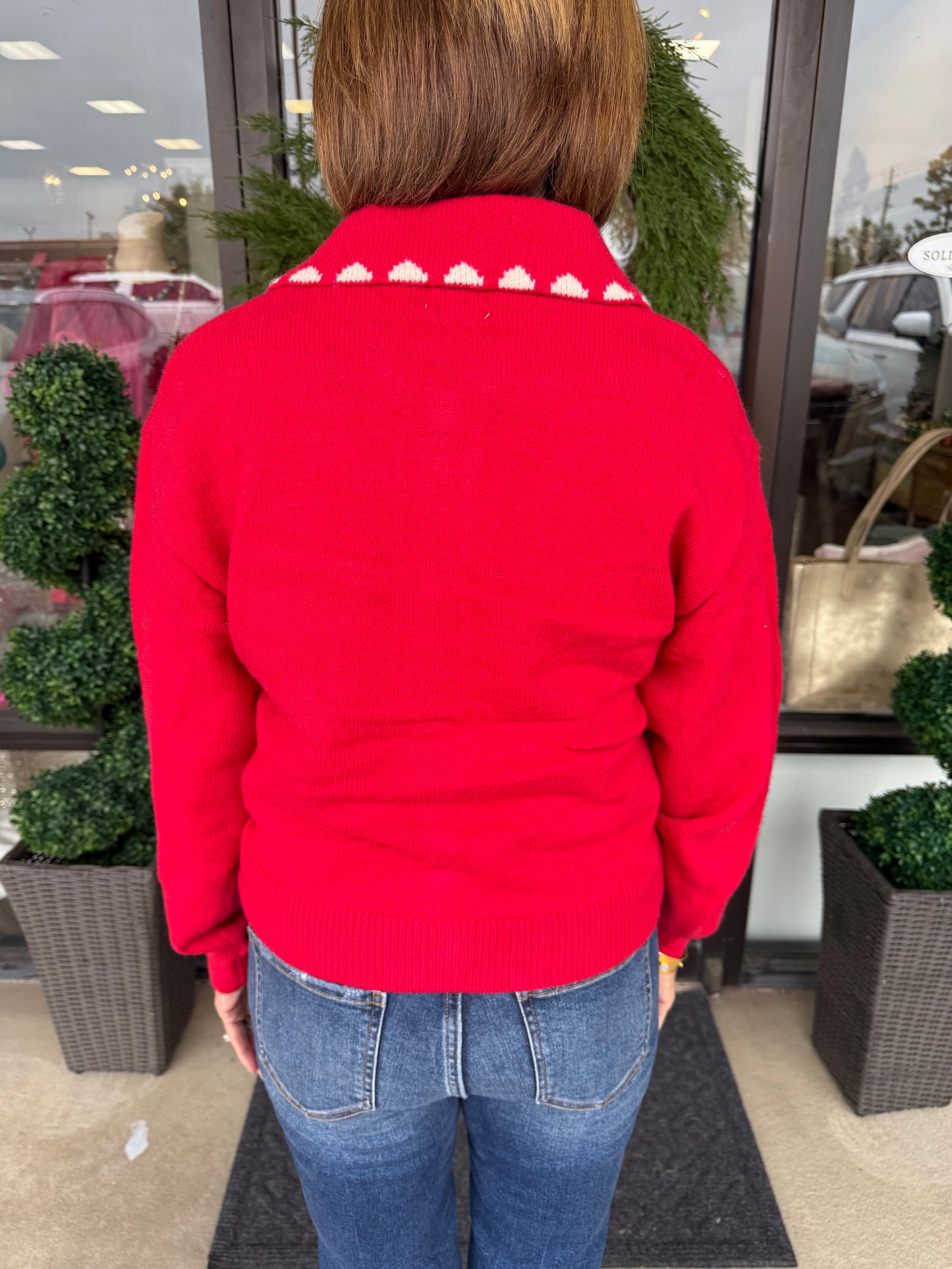 Bow Cardigan Sweater Top