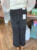 Vervet Jeans: Black Cuffed Smock Denim