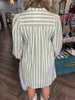 Sage Stripe Dress