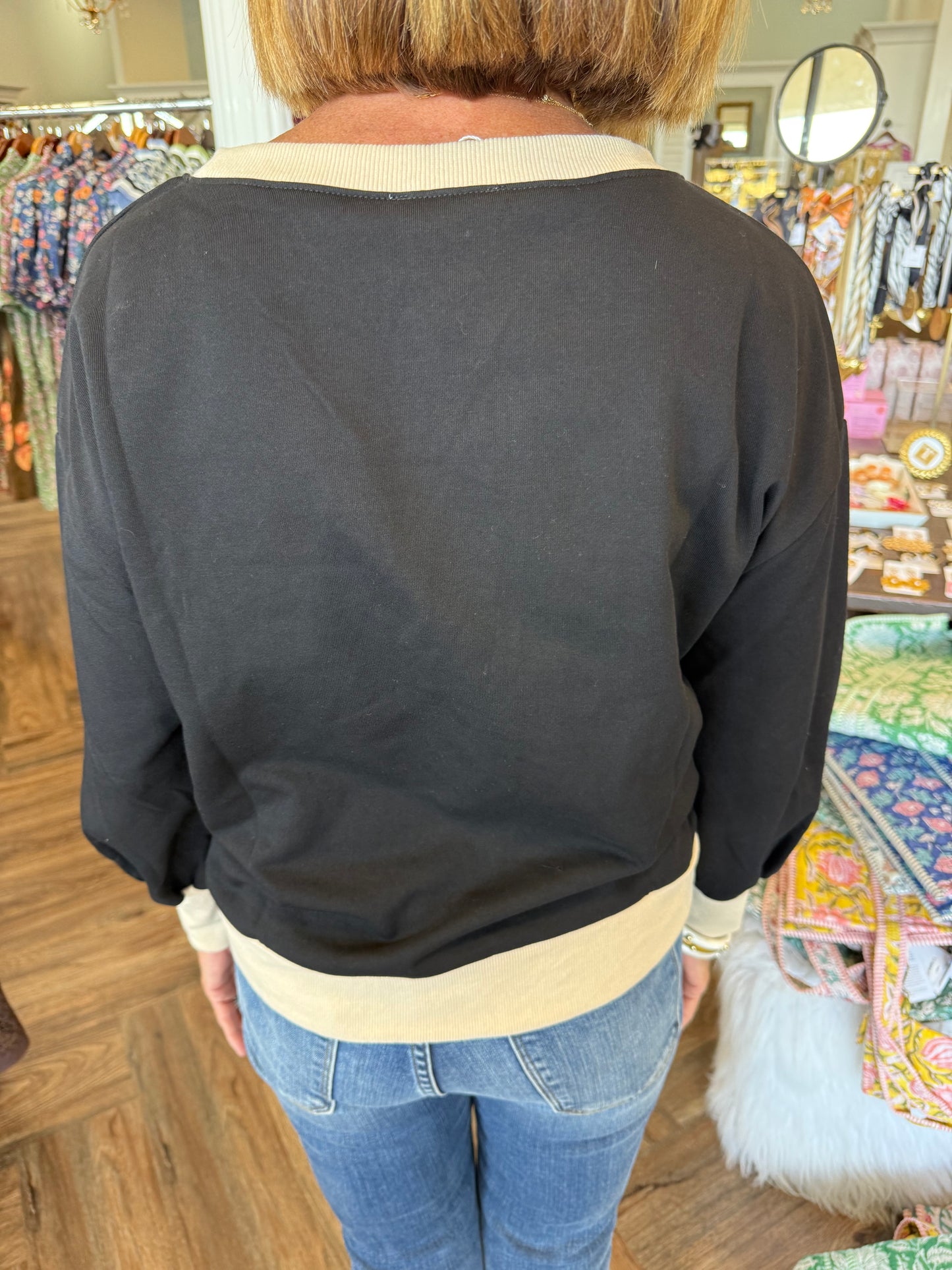 Rope Gameday Top: Black