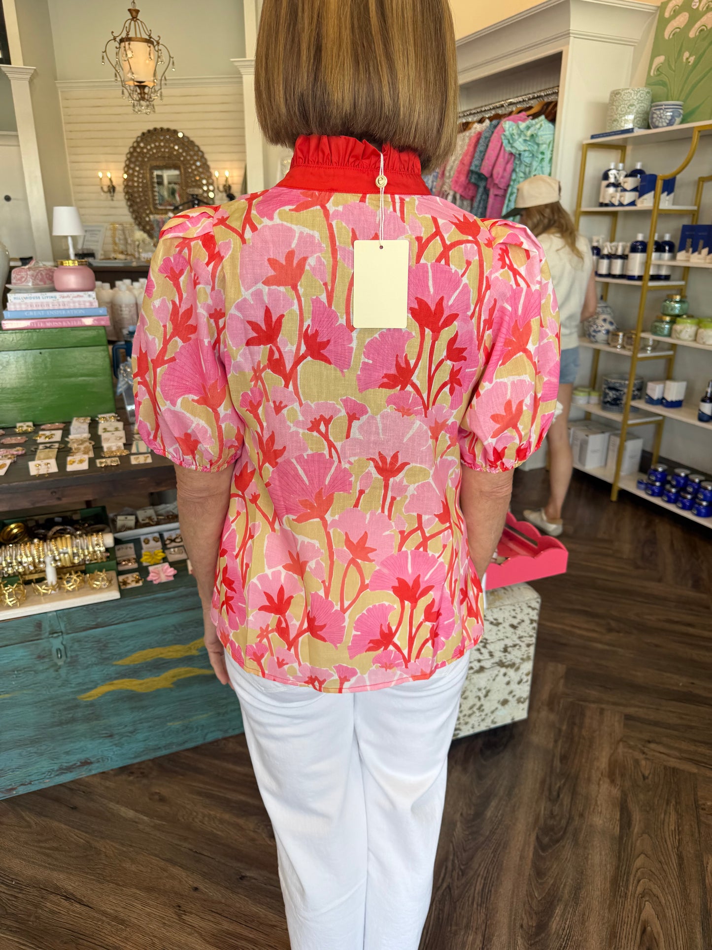 Bexley Bloom Top: Coral