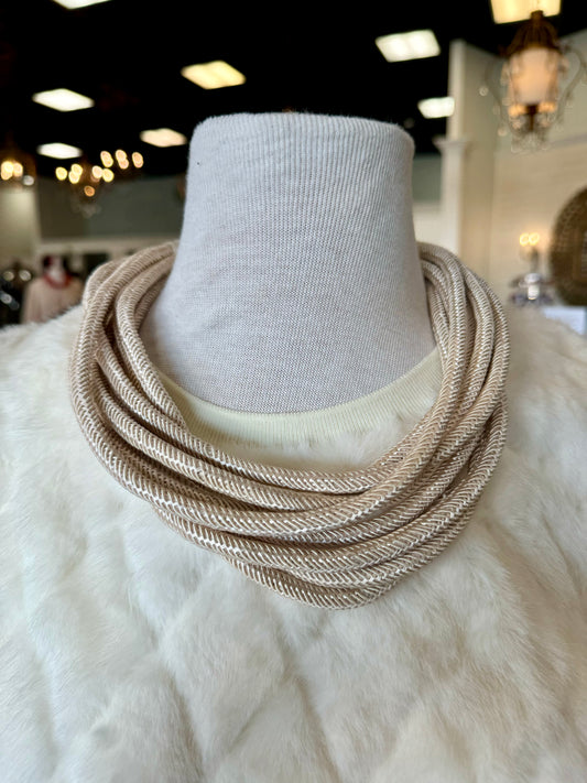 Rope Necklace: Tan