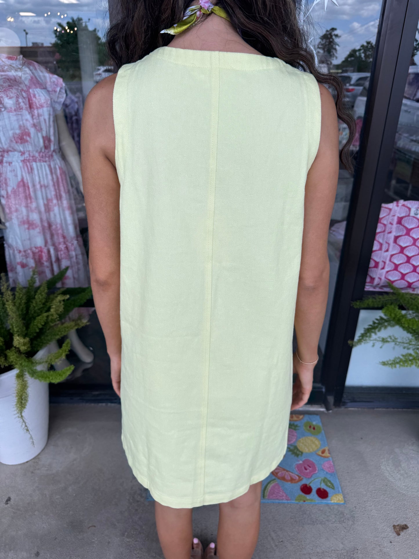 Lemon Denim Dress