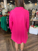 Fuchsia Smock Dress