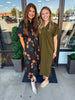 Buttery Soft Olive Collar Midi Dress