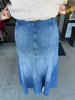 Cute Denim Midi Skirt