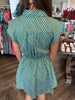 Olive and Blue Stripe Dress
