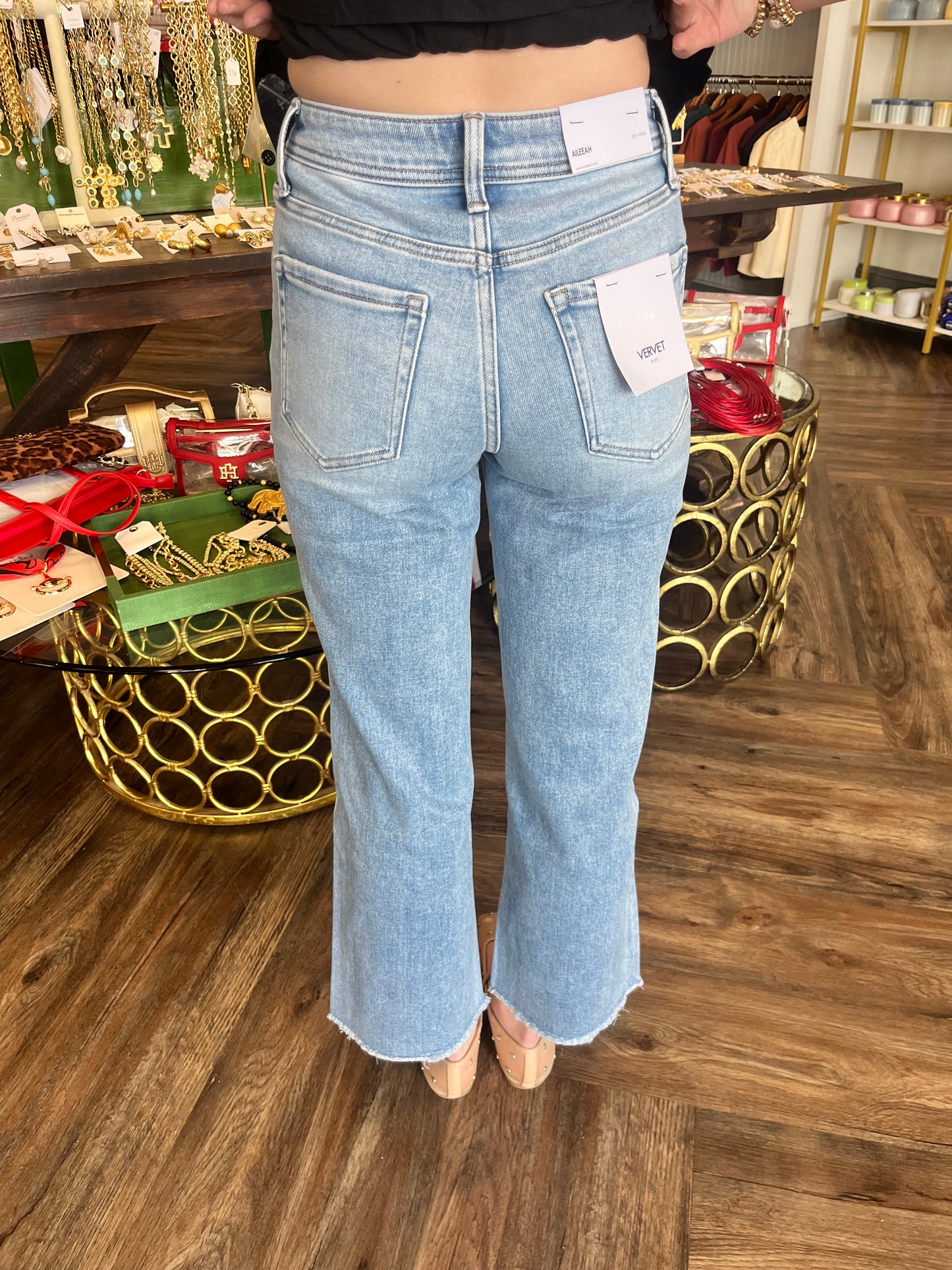 Vervet Pocket Barrel Jeans: Cinder
