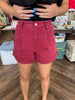 Katie Maroon Shorts
