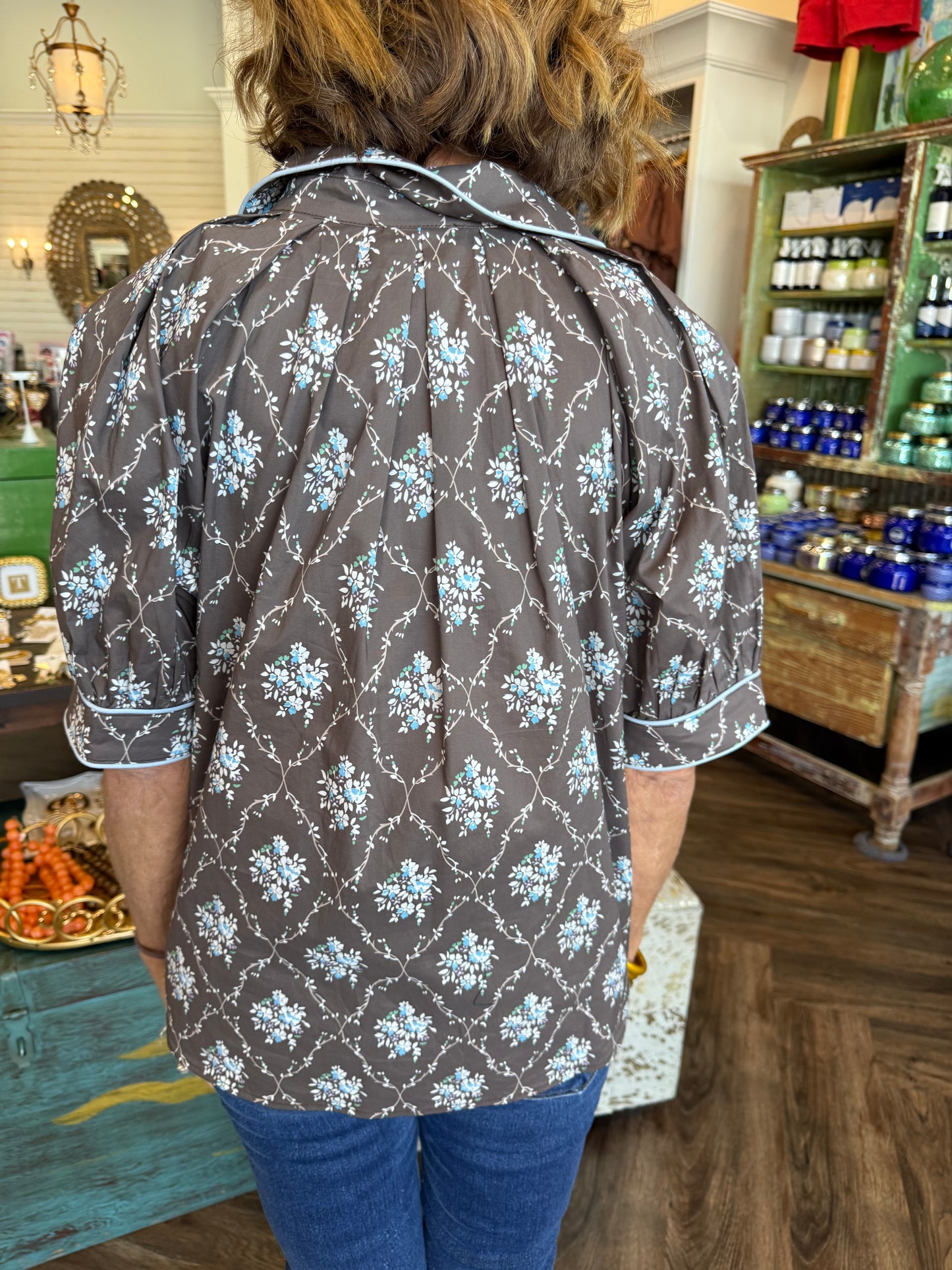 Twisted Vine Floral Top