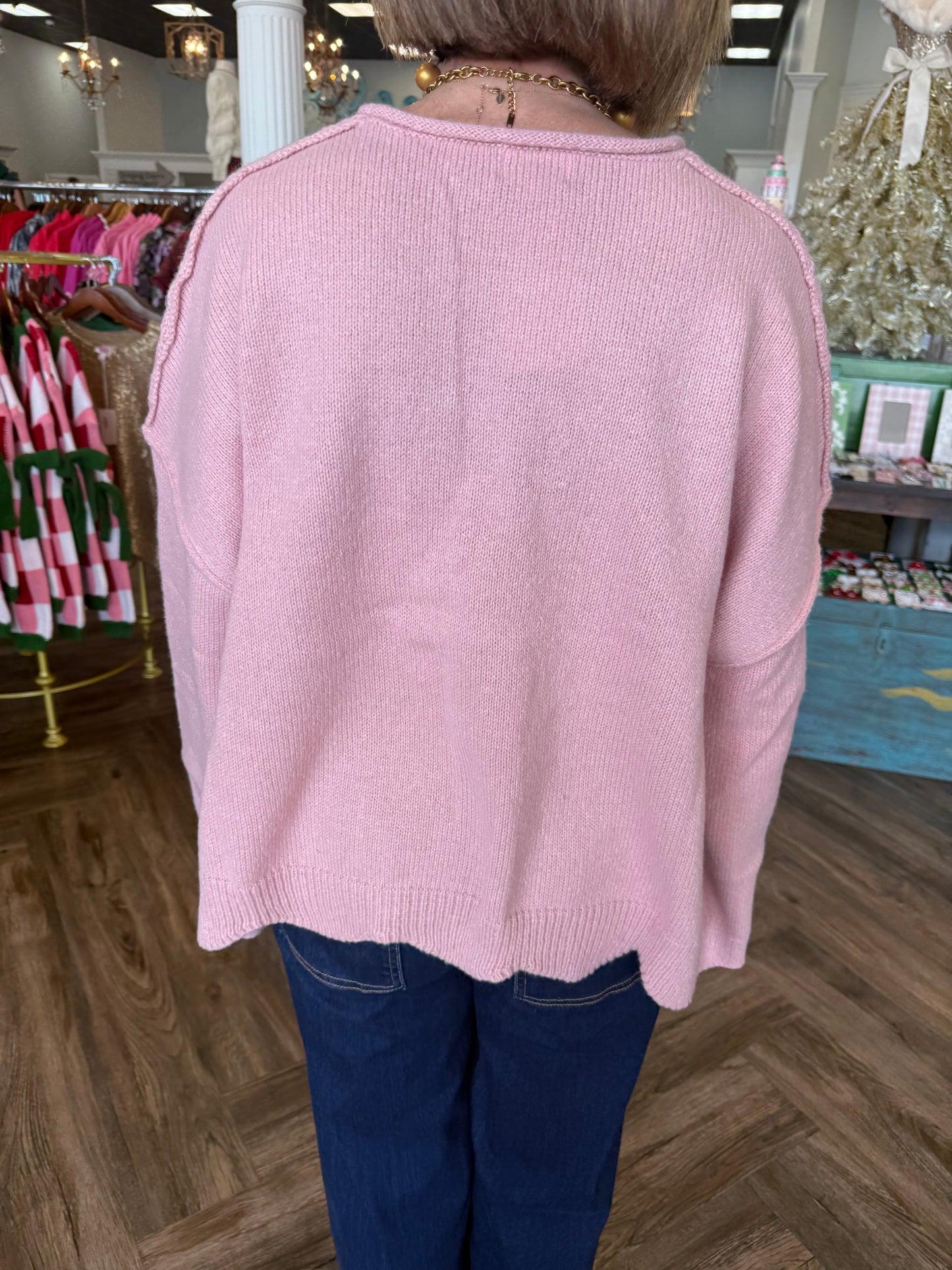 Devan Dusty Pink Sweater