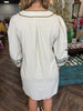 Cream embroidered Dress