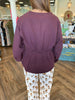 Amber Cinched Blouse: Brown