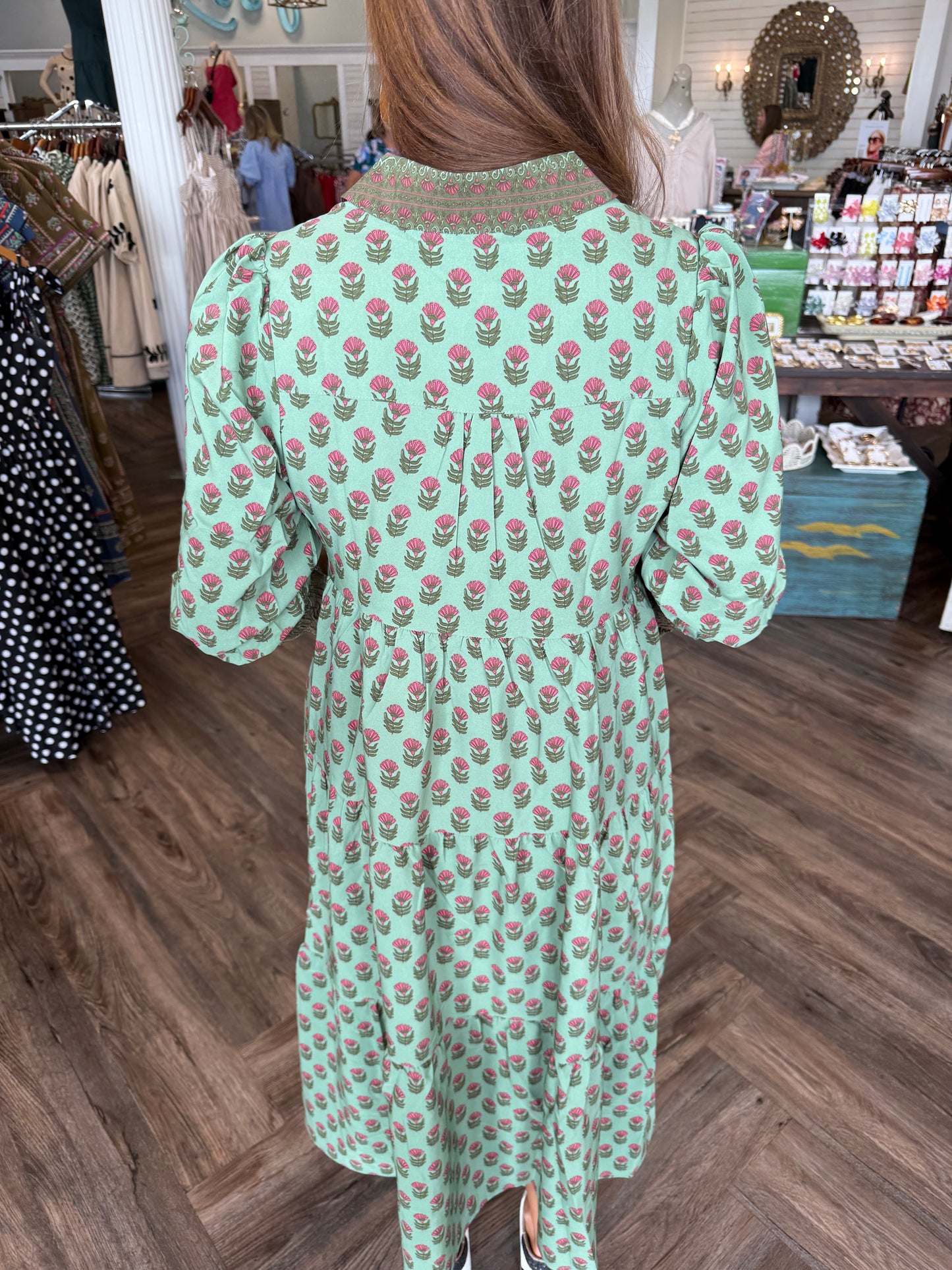 Mary Square Eleanor Dress: Floral Vineyard