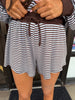 Blue/Brown Contrast Stripe Set