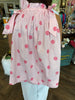 Smock Polka Dot Tie Top: Pink