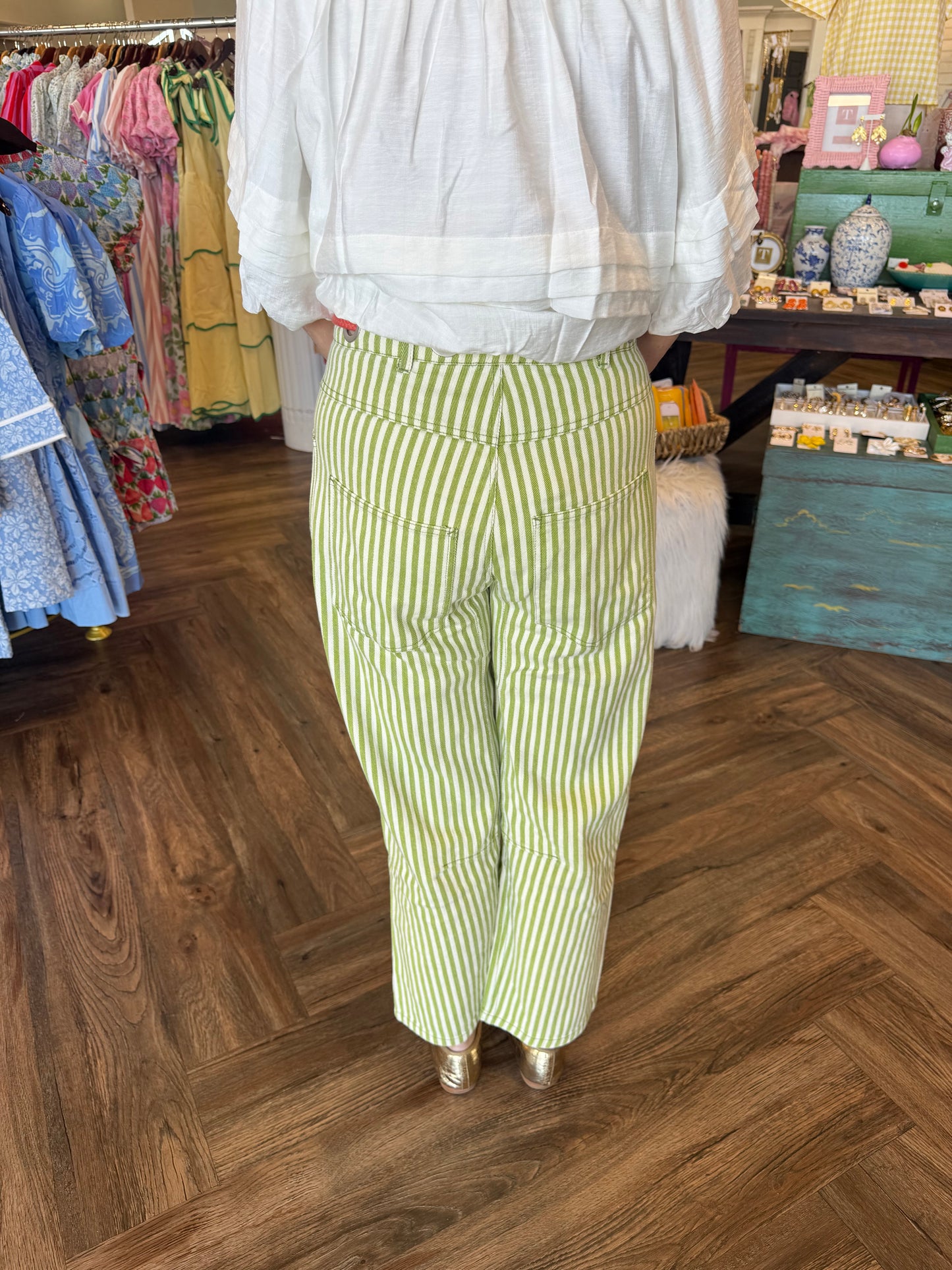 Apple Green Drawstring Pants