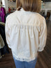 Classy Lace Collared Blouse: Cream