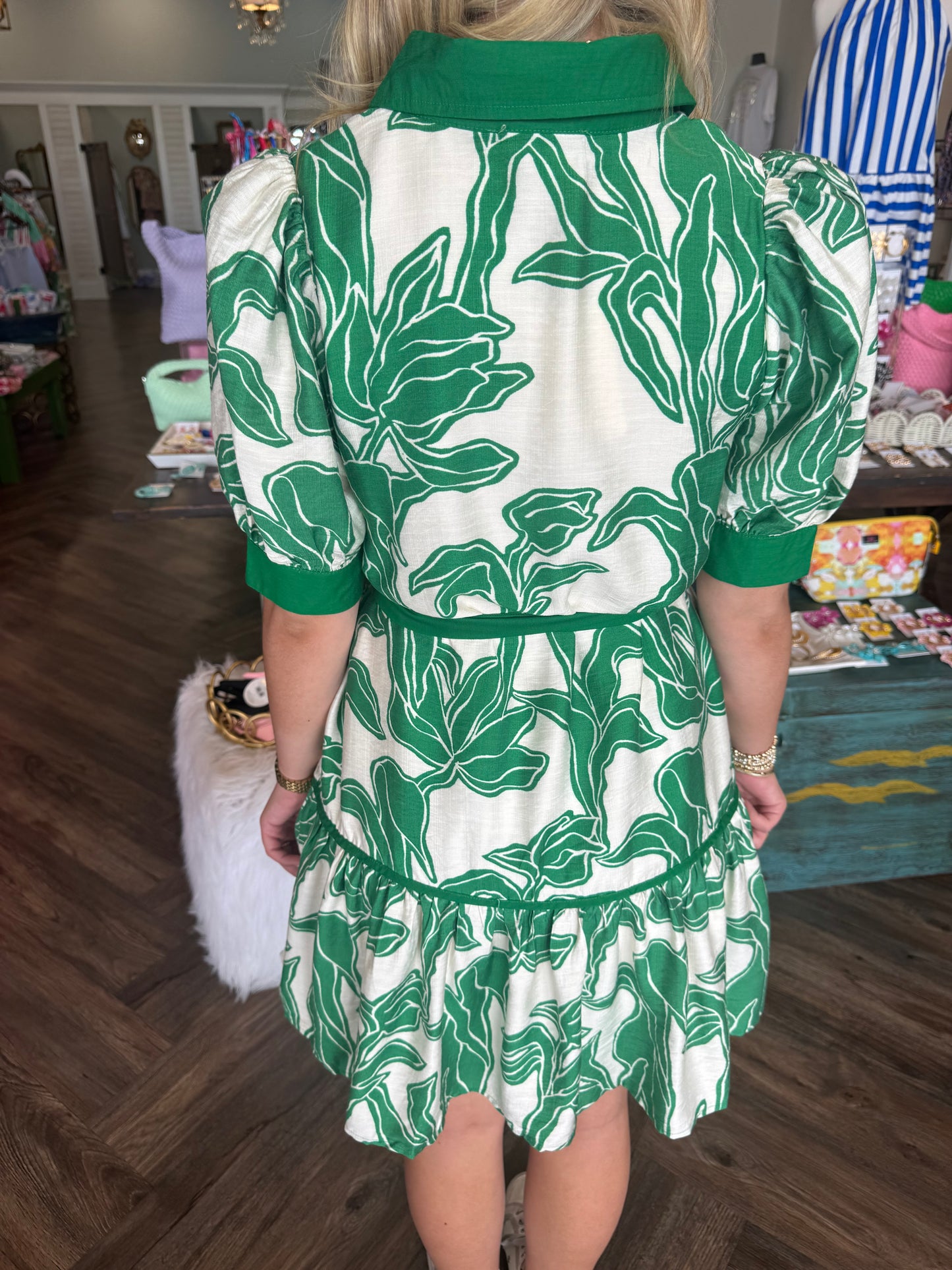Evergreen Tie Dress