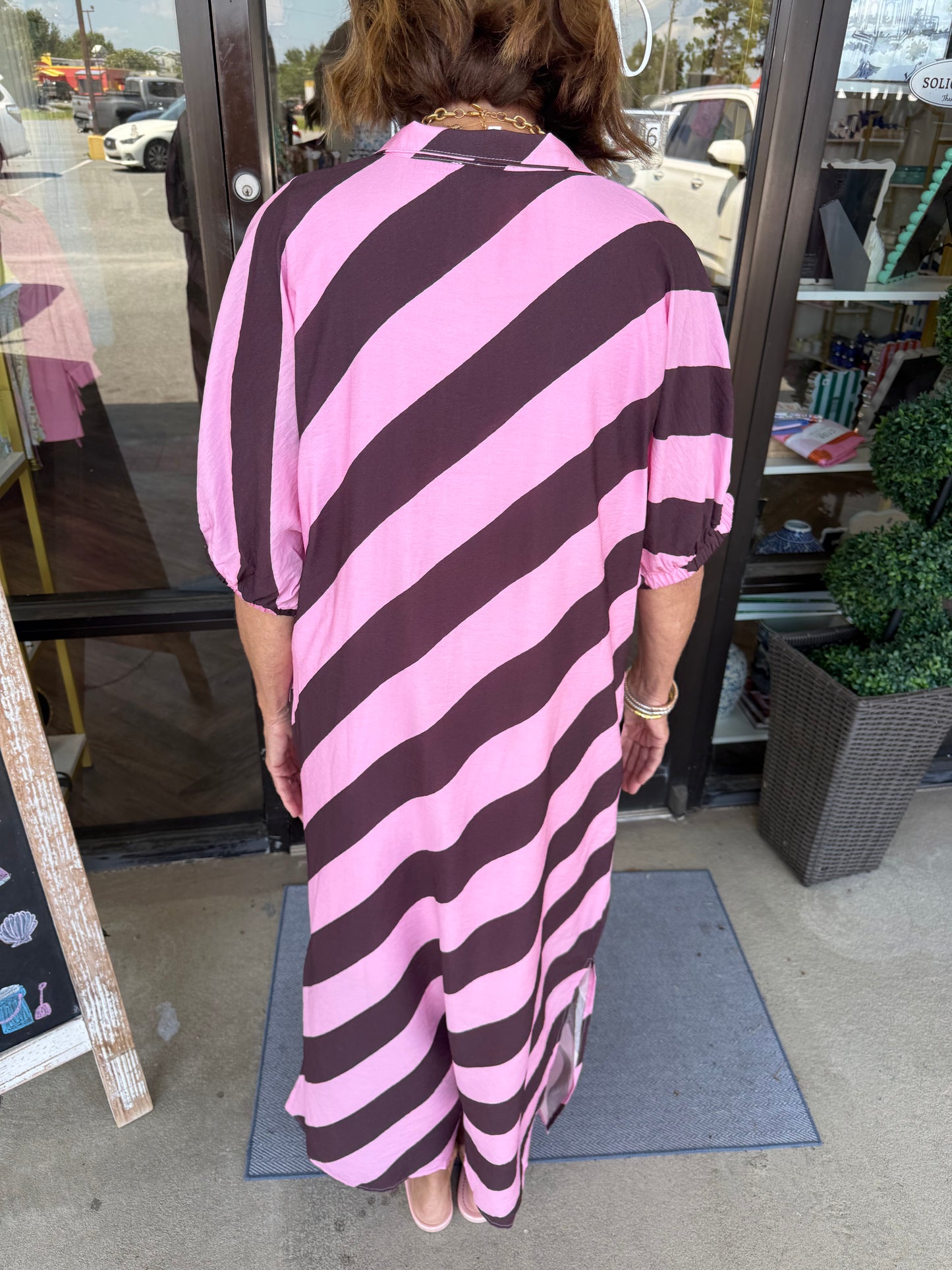 Pink Tea Midi Dress