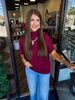 Slinky Maroon Top