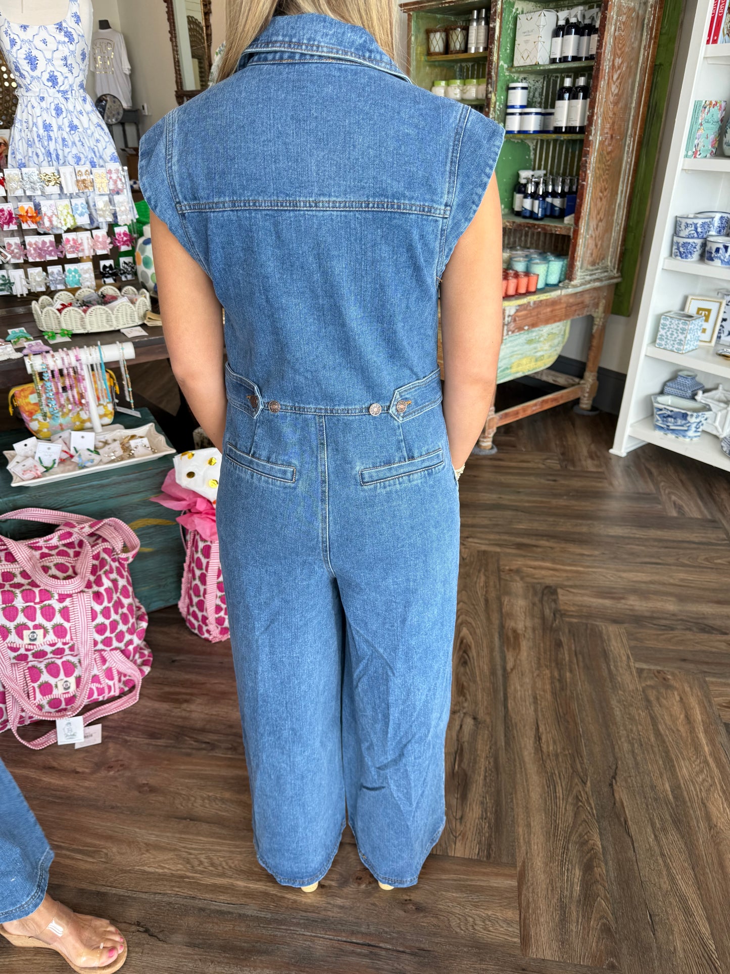 Mia Denim Jumpsuit