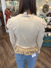Cream Sand Ruffle Top