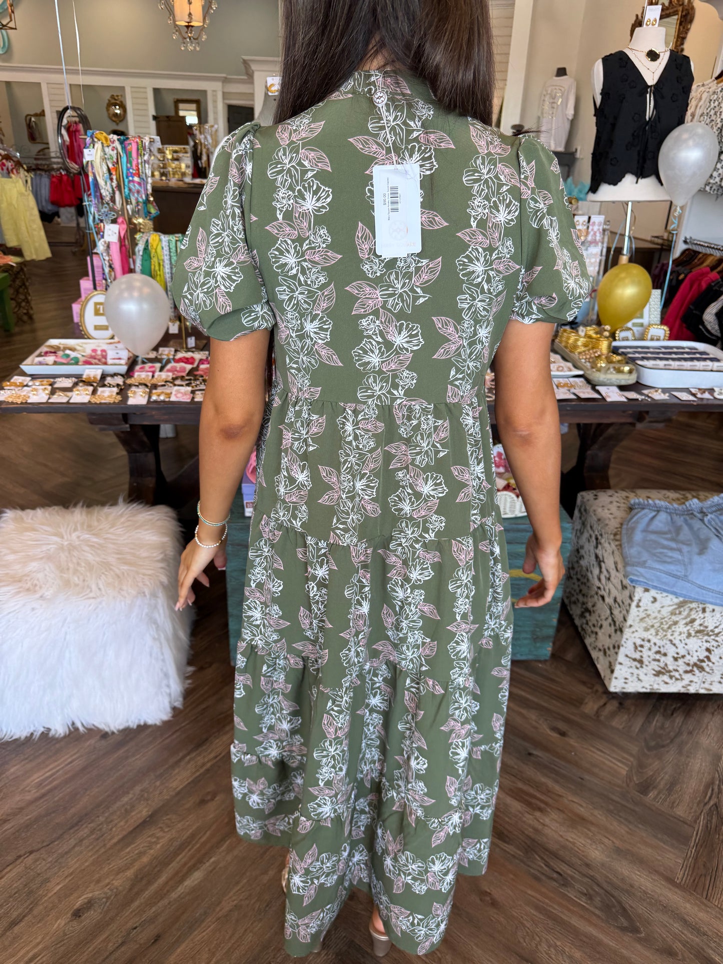 Mary Square Kinsley Dress: Secret Garden