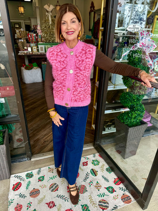 Leopard Pink Sweater