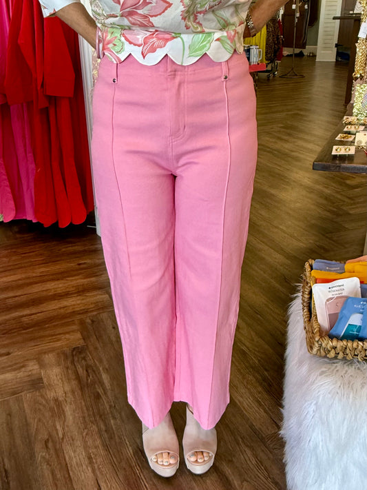 Middle Seam Jeans: Pink